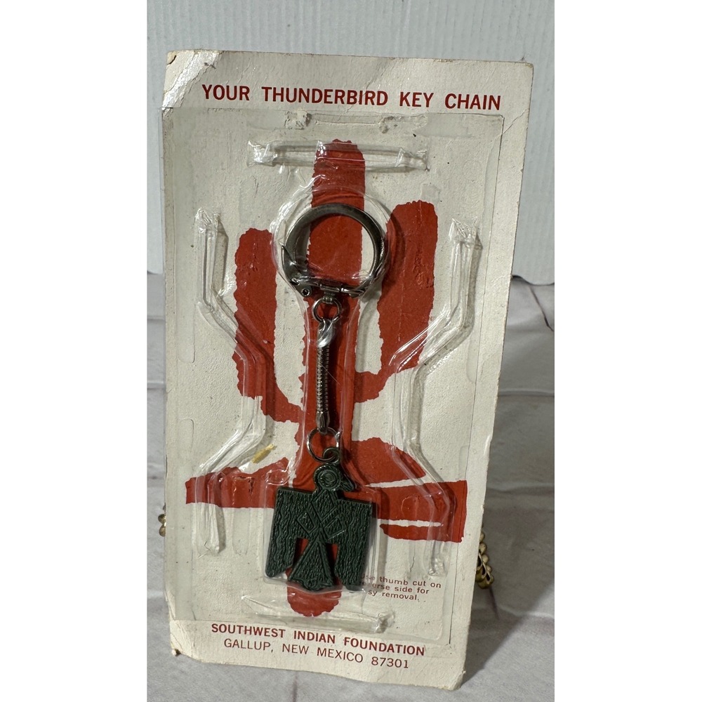 Southwest Indian Foundation Thunderbird Keychain Gallup New‎ Mexico